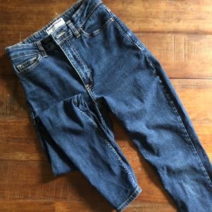 American Apparel USA-made high rise skinny jeans!